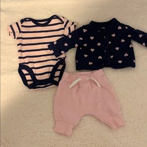 Newborn Girl 3 piece set